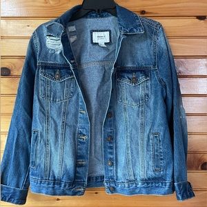 Forever 21 Distressed Jean Jacket